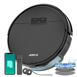 Robot Aspirador y Fregasuelos 3000Pa de Aspiración, Robot Fregasuelos Compatible con Alexa Google Home, Aspirador Robot para Pelo de Mascotas Alfombra en oferta