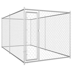 vidaXL Perrera de Exterior Casa Jaula de Perro para Mascotas 382x192x185 cm precio