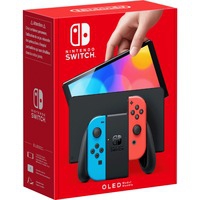 Switch OLED videoconsola portátil 17,8 cm (7") 64 GB Pantalla táctil Wifi Azul, Rojo