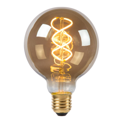 Bombilla LED globo G95 E27 5W 2.200K gris humo precio