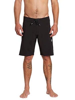 Volcom Lido Solid Mod 20" Pantalón Corto, Black, L Men's