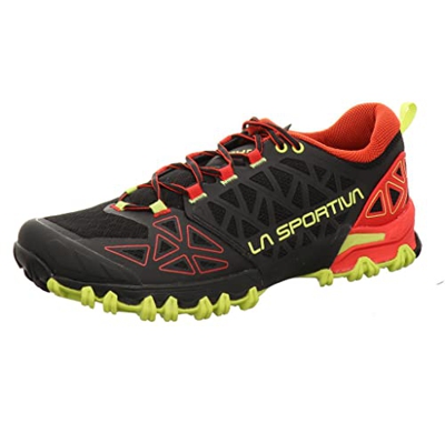 LA SPORTIVA Bushido II, Zapatillas de Senderismo Hombre, Black/Goji, 45.5 EU