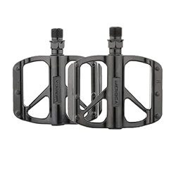 Newgoal Pedales de Bicicleta, Pedales de Eje de aleación de Aluminio DU, Pedales de Bicicleta Ligeros Antideslizantes universales, adecuados para Bici en oferta