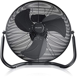 Brandson - ventilador de suelo estilo retro 120 Watt - ventilador industrial 50cm - máquina de viento - alto flujo de aire - inclinable y versátil - n en oferta