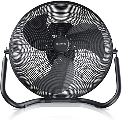 Brandson - ventilador de suelo estilo retro 120 Watt - ventilador industrial 50cm - máquina de viento - alto flujo de aire - inclinable y versátil - n