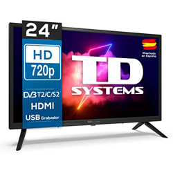 TD Systems - Televisores 24 Pulgadas Led 3 años de garantía - K24DLX14H Modelo 2022 precio