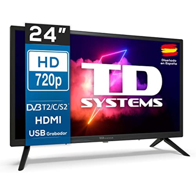 TD Systems - Televisores 24 Pulgadas Led 3 años de garantía - K24DLX14H Modelo 2022