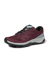Salomon Outline Mujer Zapatos de trekking, Violeta (Wine Tasting/Quarry/Green Gables), 37 ⅓ EU en oferta