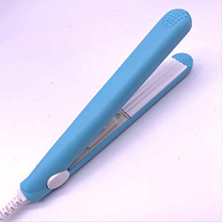 JIAO Mini Hierro Curling, 2 En 1 Plancha De Pelo, Pinzas De Curling Eléctricas Corrugadas, Herramientas De Estilo(Color:Azul) en oferta