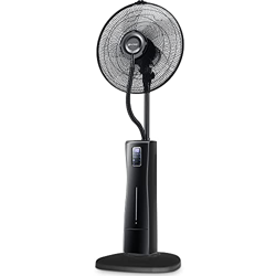 Grunkel - FAN-G16 NEBUPRO - Ventilador con nebulizador independiente y mando a distancia, panel LED táctil, temporizador hasta 12 horas, 3 velocidades en oferta