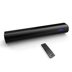 Barra de Sonido Bluetooth, Mini Barra de Sonido para TV de 60W, Altavoces para PC de 19 Pulgadas con Bluetooth 5.0 y 4 Modos de Ecualizador, Remotas/ó en oferta