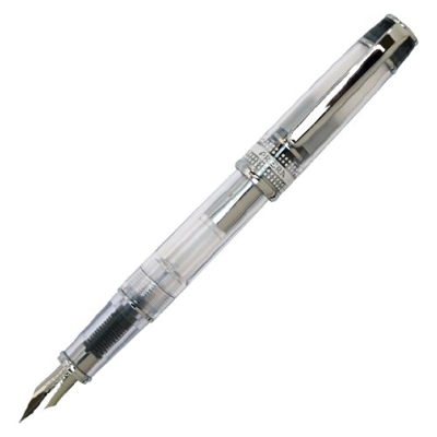 Pilot Prera iro-ai calligraphy-nib cuerpo transparente pluma estilográfica, color negro 1
