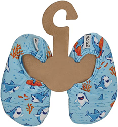 Slipstop Freddy - Zapatillas antideslizantes para niños con protección solar 50+, color Azul, talla 21/23 EU características