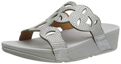 FitFlop Elora Slide-Laser Hotfix, Sandalias Mujer, Silver, 38 EU características