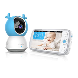 Vigilabebes, KAWA camara vigilancia bebe, pantalla HD de 5" 720P, baby intercom, visión nocturna, modo vox, sensor de temperatura, rango de transmisió precio