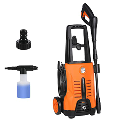 1500W Hidrolimpiadora, máx. Caudal 360 l/h, 120 Bares, istola pulverizadora de presión Regulable con Manguera de 5 m y Botella de detergente de 400 ml precio