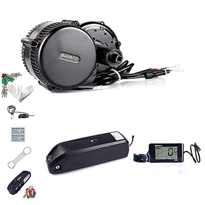 BAFANG BBS01B 36V 250W / 350W / 500W Kit de Conversión de Bicicletas Eléctricas, Batería de Tubo descendente Opcional de 36 V 7,8Ah/10Ah/15,6Ah/17,4Ah