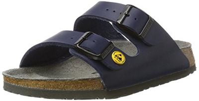 BIRKENSTOCK Arizona Birko-Flor Esd - Sandalias profesionales para hombre, talla 45, color azul