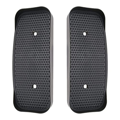 Par de pedales elípicos negros para fitness, pedales, accesorios de plástico, 34,5 x 15 cm, compatible con XS SPORTS CROSS TRAINER