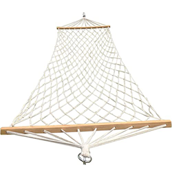Hamacas, hamaca tradicional de cuerda de algodón con cadenas y ganchos para exteriores, interiores, patio, madera maciza, 250 libras precio