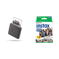 instax Link Wide Impresora para teléfonos + Película fotográfica instantánea de Gran Formato (2 x 10 Hojas) en oferta