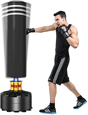 OUNUO Saco de boxeo de pie para adultos, 175 cm, con ventosa