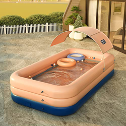 GJXJY Piscinas Hinchables Grandes Rectangulares,Piscinas Hinchables con Toldo,Piscina Inflable Infantil Balcon,para NiñOs, Adultos, JardíN Y Al Aire L características