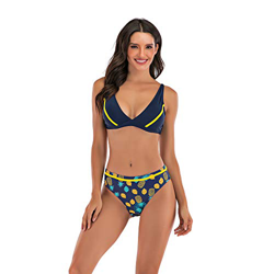 Sweetneed chida yi Bikinis para Mujer Push up con Relleno bañador Bikini con Estampado Bra Tops y Braguitas Bikini Talla Grande Bañador Vacaciones Hal precio