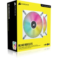 iCUE ML140 RGB ELITE Carcasa del ordenador Ventilador 14 cm Blanco 2 pieza(s) características