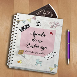 Agenda de mi embarazo, la espera más dulce | Diario embarazo | Embarazo semana a semana | Recuerdo embarazo | 96 páginas 16 x 22 cm | Arguval en oferta