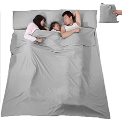V VILISUN Saco de Dormir Forro Saco de Dormir Ligero Portátil A Prueba de Suciedad Sábana de Camping Ligera y Compacta Ideal para Albergues Juveniles  características