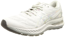 Asics Gel-Nimbus 23 Platinum, Running Shoe Mujer, Glacier Grey/White, 37.5 EU en oferta
