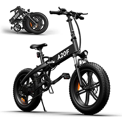 ADO Bicicleta eléctrica plegable A20F, StVO plegable, bicicleta eléctrica plegable con motor de 250 W, batería de 36 V/10,4 Ah, se mantiene en 2 – 3 d