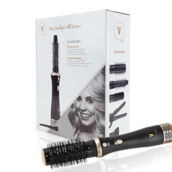 Venga! Estilizador iónico para cabello de aire caliente 5 en 1; seca, riza, alisa, da volumen, realza, peina y cepilla, 5 accesorios, 6 clips para el  en oferta