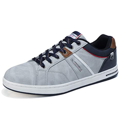 ARRIGO BELLO Zapatos Hombre Vestir Casual Deportivas Zapatillas Sneakers Caminar Correr Deportivas Gimnasio Moda cómodo Viajar Talla 41-46 (Gris, Nume en oferta