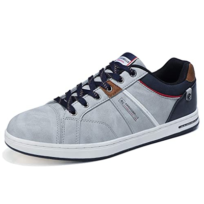 ARRIGO BELLO Zapatos Hombre Vestir Casual Deportivas Zapatillas Sneakers Caminar Correr Deportivas Gimnasio Moda cómodo Viajar Talla 41-46 (Gris, Nume