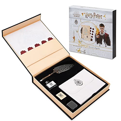 Harry Potter Set De Papelería Y Caligrafía Para Regalo, Papelería Bonita De Hogwarts Incluye Cuaderno, Pluma, Pegatinas, Sellos, Sobres Y Papel