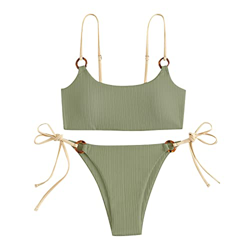 QinMMSPORTS Bikini Mujer Push Up Bandeau Traje de Baño de Tubo Brasileños Bañador Ropa de Baño Bikini Mujer Trajes de Baño con Relleno Push-Up Acolcha precio