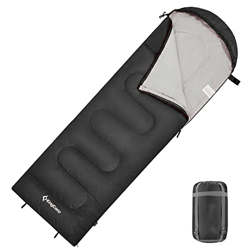 KingCamp Saco de Dormir Ultraligero de Momia Grande Individual para Adultos Camping Montaña Portátil Bolsa de Compresión Verano 220 x 75cm características