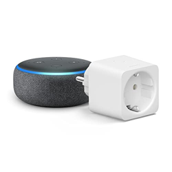 Echo Dot (3.ª generación), Tela de color antracita + Philips Hue Smart Plug (Enchufe Inteligente), compatible con Alexa - Kit de inicio de Hogar digit características