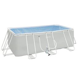 Ver Outsunny Piscina Desmontable Tubular 440x240x122 cm Piscina Rectangular de Exterior con Depuradora de Cartucho 4.000 L/H Mangueras Longitud 100 cm y M y sus características Outsunny Piscina Desmontable Tubular 440x240x122 cm Piscina Rectangular de Exterior con Depuradora de Cartucho 4.000 L/H Mangueras Longitud 100 cm y M en oferta