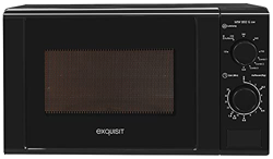 Exquisit Microondas MW 802 G Negro, 20 litros, 700 W, 5 niveles de Potencia, Grill 1000 W características