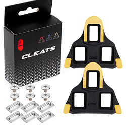 CNC Calas Bicicleta Carretera，Calas Carretera para Shimano SPD-SL Calas Pedales，Amarillo en oferta