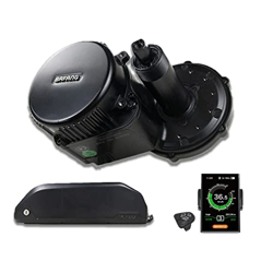 Bafang Bicicleta eléctrica Motor Central BBS02B Kit de conversión 48V 500W Motor Central con batería 48V 13/16 / 17.5 / 20Ah (Opcional) 48V500W-C18-44 en oferta