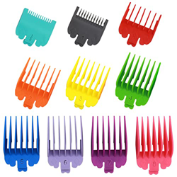 YUTOU Peines deslizantes para máquina de esquilar, 10 unidades, guía de pelo Limit - 1,5 mm hasta 25 mm cabezales para cortadora de pelo a elección pa en oferta