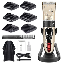 PAMKER Cortapelos Hombres, Máquina Cortar Pelo Hombre Cortapelo el Cabello Profesional Corta barba Impermeable Kit Recargable Cortadora de Pelo Baterí características