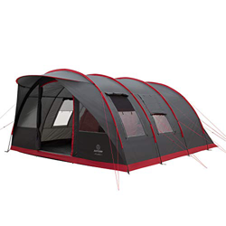 Justcamp Atlanta 7 tienda familiar, tienda tunel para 7 personas, altura en pie, suelo cosido - gris características
