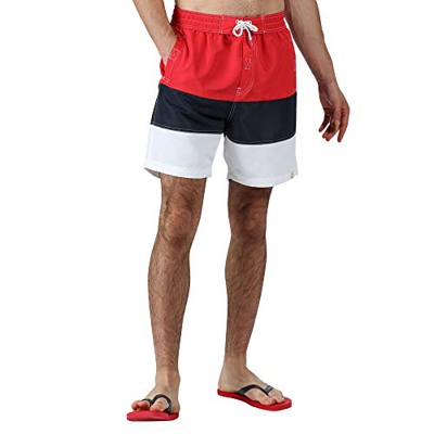 Regatta Bratchmar Vi Traje De Baño, Rojo/Nav/Whte, XL para Hombre