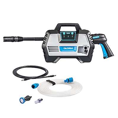 GLORIA MultiJet 230 V - Limpiador de alta presión multifuncional eléctrico | 120 bar | Utilizable como pistola de espuma, pulverizador, cepillo | Boqu