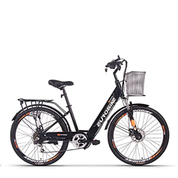R1 Bicicleta eléctrica City E-Bike 26 Pulgadas, batería 36V 8Ah, Bicicleta eléctrica Pedelec 160-190 cm Mujeres y Hombres (Negro) características